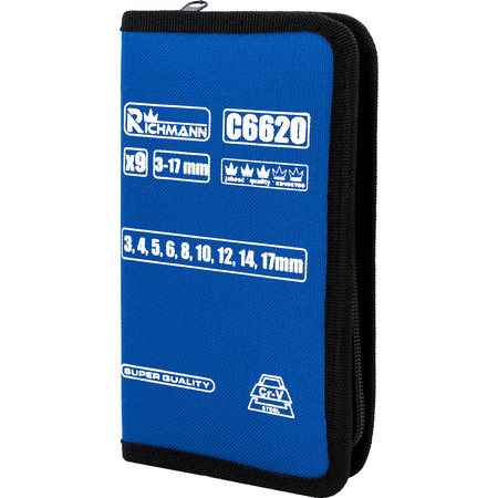 Klucze Imbus 3-17 mm 9szt. Richmann C6620