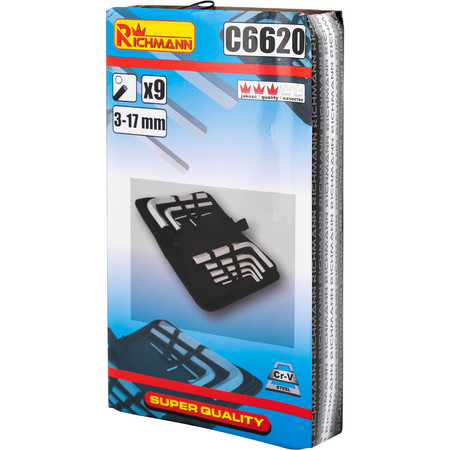Klucze Imbus 3-17 mm 9szt. Richmann C6620