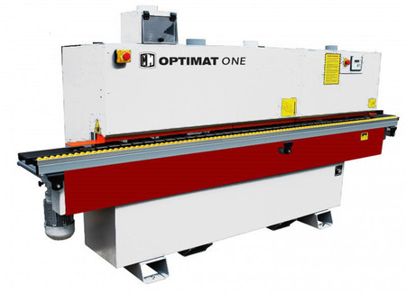 Okleiniarka kompaktowa z wstępnym frezowaniem OPTIMAT ONE cyklina promieniowa, cyklina płaska (klejowa), agregat polerki