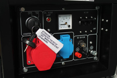 Generator Agregat Prądu Budowlany AVR Diesel Zipper ZI-STE6700DH
