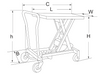 Stół nożycowy jezdny podnośnik 500kg Viber-System SNJ50