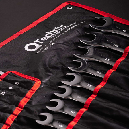 Klucze płasko-oczkowe 8-32mm 17szt Schmith QTKPO-02