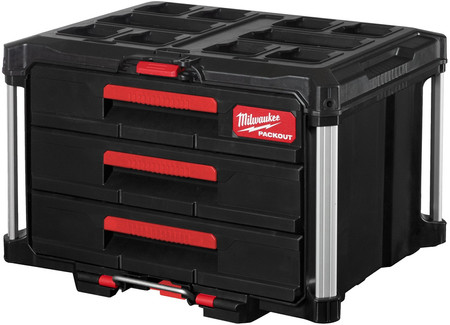 SKRZYNIA NARZĘDZIOWA PACKOUT Z 3 SZUFLADAMI MILWAUKEE 4932472130