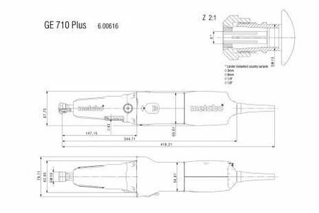 Szlifierka Prosta GE 710 Plus Metabo 600616000