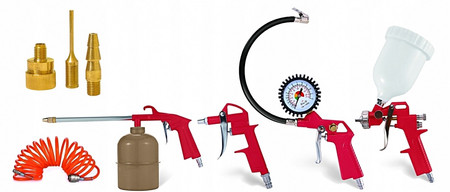 Zestaw pneumatyczny narzędzi do kompresora sprężarki 8szt Verke V81142