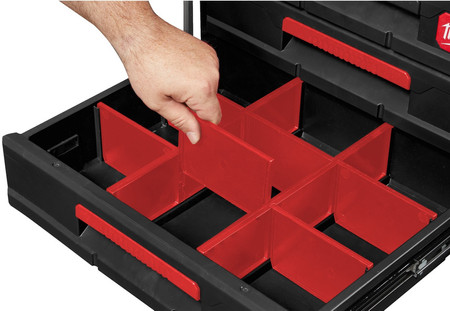 SKRZYNIA NARZĘDZIOWA PACKOUT Z 3 SZUFLADAMI MILWAUKEE 4932472130