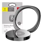 Uchwyt pierścień, ring holder Baseus Privity do telefonu (czarny)