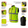 BEZRĘKAWNIK OCIEPLANY DWUSTRONNY XL/54 NEO Tools 81-520-XL