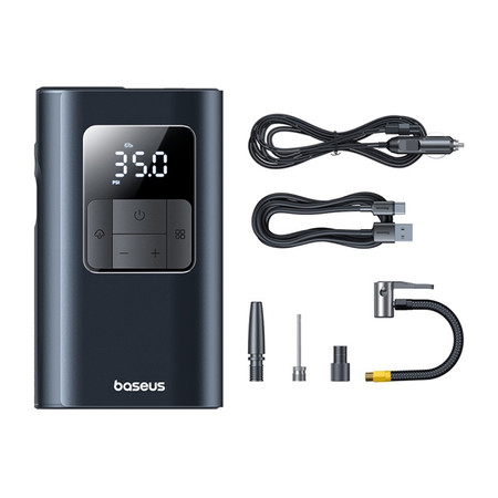 Pompka Baseus PrimeTrip VA1 2w1 z latarką czarna