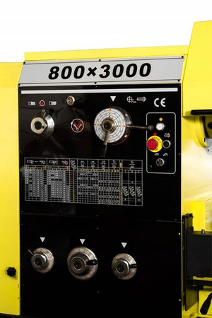 Tokarka do metalu 800x3000 z cyfrowym odczytem położenia Viber-System