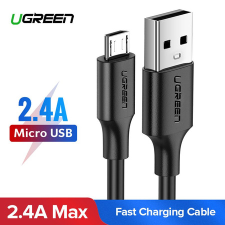 Kabel USB do Micro USB UGREEN  US289 QC 3.0 2.4A 0.5m (czarny)