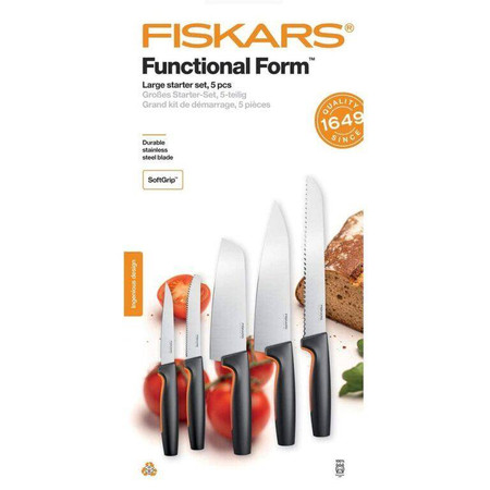 ZESTAW KOMPLET 5 NOŻY FISKARS 1057558