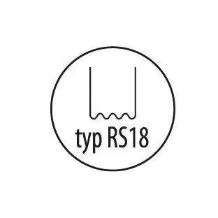 Zszywki do plastiku TYP RS18 0,8mm 100 sztuk Dedra DED75275
