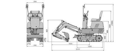 Minikoparka ZIPPER ZI-MBGS600 koparka