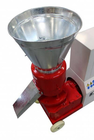 Przemysłowa Peleciarka Granulator Paszy Peletu Optimat PP260PRO PLUS z Obudową 250kg/h - Ø229 mm, peleciarki