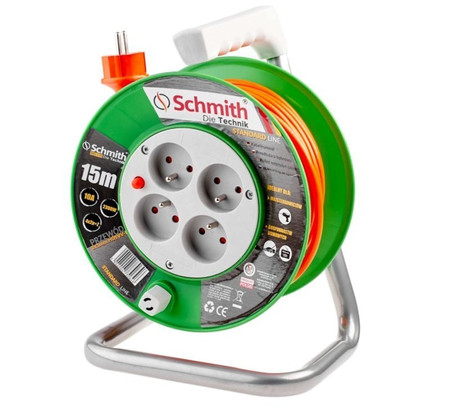 PRZEDŁUŻACZ BĘBNOWY 3x1,5mm 25m SCHMITH SPSL-2-25