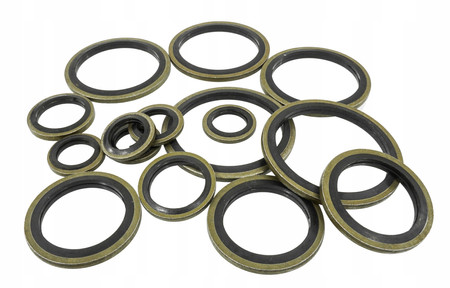 Zestaw podkładki metryczne do korków spustowych M6-30 240szt Verke V06709