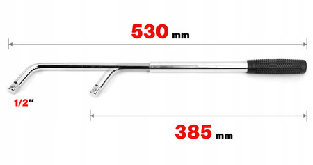 Klucz do kół 1/2'' teleskopowy rozsuwany 17-23mm Verke V81258