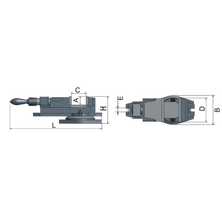 Imadło maszynowe FMS 100 Optimum 3354100