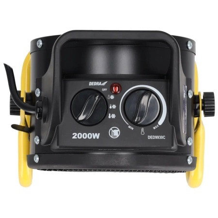 Nagrzewnica elektryczna PTC 2,0kW, Okrągła, Czarna Dedra DED9930C