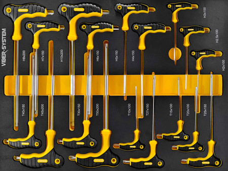 Szafka narzędziowa SZN254 wózek warsztatowy z wyposażeniem 253 elementy Viber-System