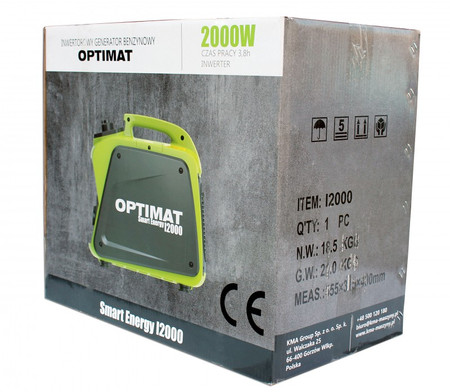 Generator Agregat Prądotwórczy Walizkowy Inwertorowy Optimat Smart Energy I2000