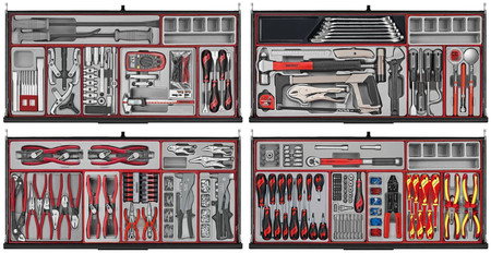 Wózek narzędziowy PRO35TM z zestawem narzędzi 1008el Teng Tools 300630100