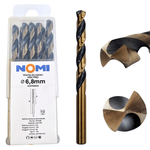 Wiertło do metalu 10 szt. 6,8mm Nomi hrc pro do stali tworzyw aluminium drewna