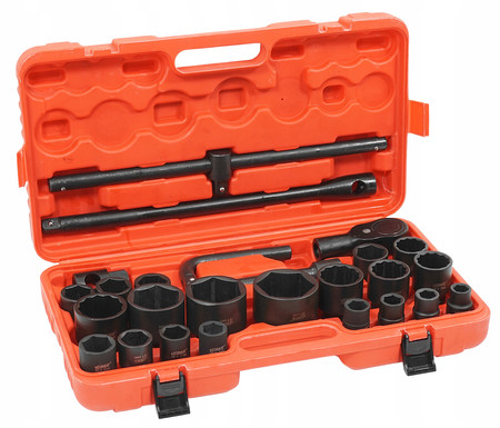 Klucze nasadowe udarowe 3/4" 6PT 17-65mm Verke V39473