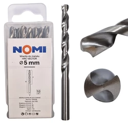 Wiertło do metalu 5mm Nomi hrc vector do stali tworzyw drewna żeliwa 