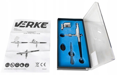 Aerograf malarski AB-132 precyzyjny modelarski dysza 0,3mm Verke V81287