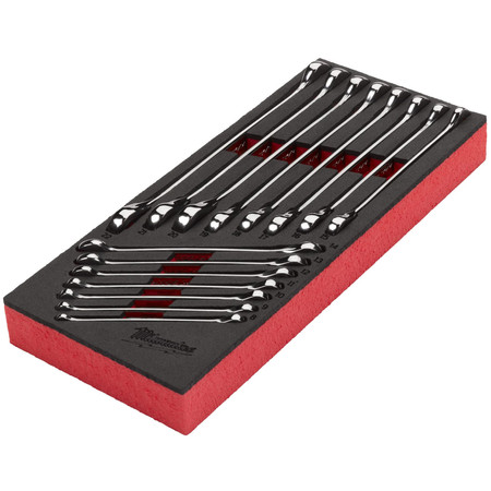 Zestaw płaskich grzechotek 15szt Milwaukee 4932479828