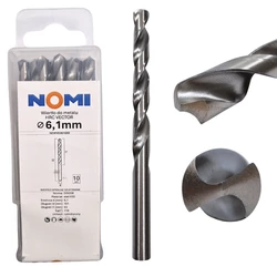 Wiertło do metalu 10 szt. 6,1mm Nomi hrc vector do stali tworzyw drewna żeliwa 