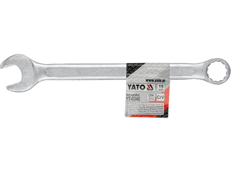 Klucz płasko-oczkowy 19mm Yato YT0348