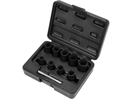 Wykrętaki do śrub 3/8" 10-części Yato YT0603