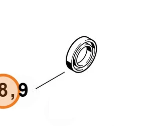 Pierścień uszczelniający wał Stihl 15x25x5 9638 003 1581