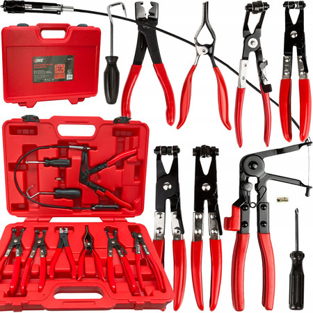 Szczypce do opasek zaciskowych zestaw 9szt Verke V86270