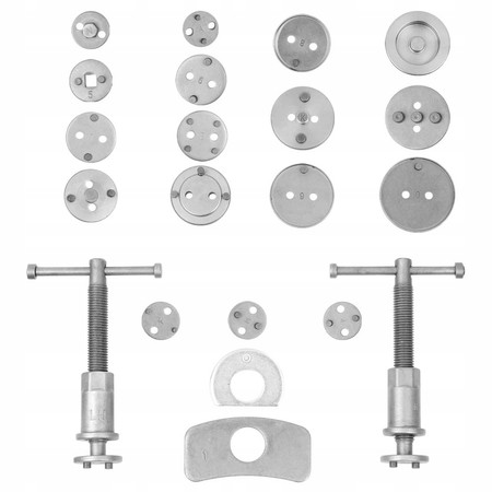 Zestaw do wciskania tłoczków hamulcowych 21szt Verke V86203