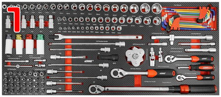 Szafka narzędziowa z wyposażeniem 283el 12 szuflad Verke V33113