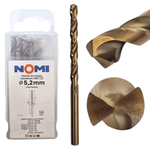 Wiertło do metalu kobaltowe 10 szt. 5,2mm hrc co Nomi do stali tworzyw aluminium
