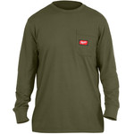 Koszulka zielona M z kieszonką z długim rękawem Milwaukee 4932493049