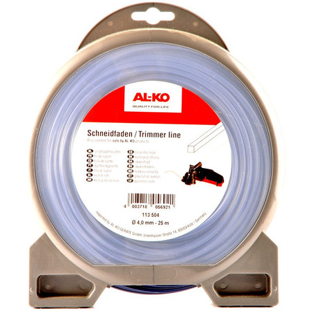 Żyłka tnąca do kosy / podkaszarki kwadratowa 4.0 mm 25 mm AL-KO 113504