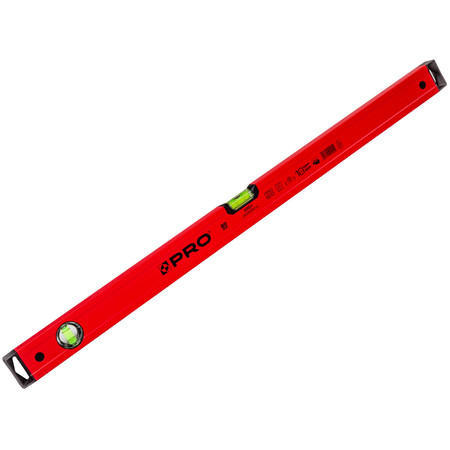 Poziomnica 80cm PRO600 malowana czerwona PRO A1080