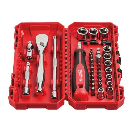 Zestaw nasadek 1/4" z grzechotką i wkrętakiem MILWAUKEE
4932498381
