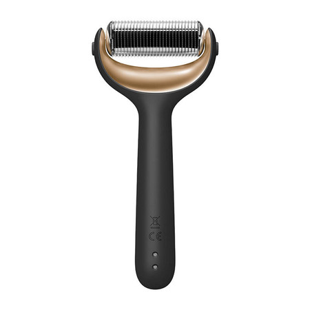 Roller do mezoterapii igłowej twarzy i ciała 9w1 Geske z Aplikacja (szary)