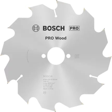 Tarcza pilarska OP WOH 190x30-12 Bosch 2608641187