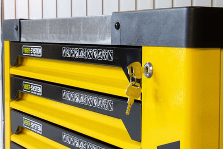 Szafka narzędziowa SZN254 wózek warsztatowy z wyposażeniem 253 elementy Viber-System