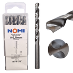 Wiertło do metalu 6,5mm Nomi hrc vector do stali tworzyw drewna żeliwa