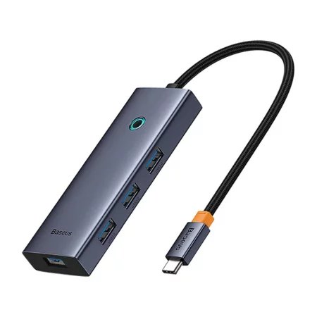 Hub 5w1 Baseus UltraJoy 5-Port (1xHDMI4K@30Hz + 4xUSB 3.0) Szary