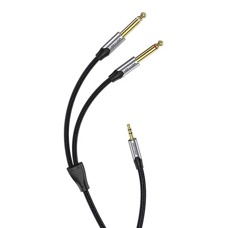 Kabel audio mini jack 3.5mm do 2x jack 6.35mm męski Vention BARHL 10m
